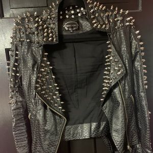 Black spiked jacket